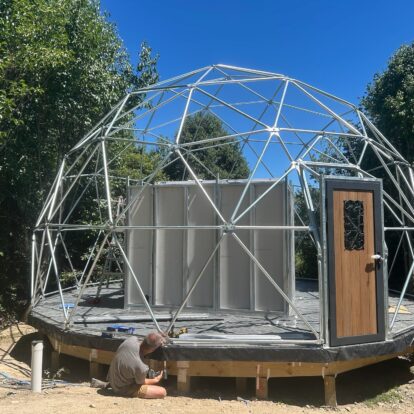 Dumblane GeoDome under construction