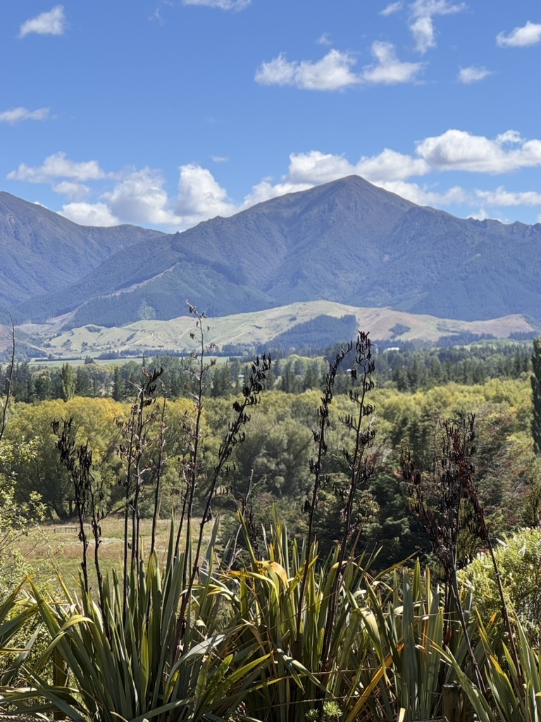 View across Hanmer Springs basin from Isobel Geodome