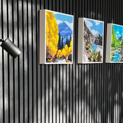 Dumblane GeoDome bedroom wall detail