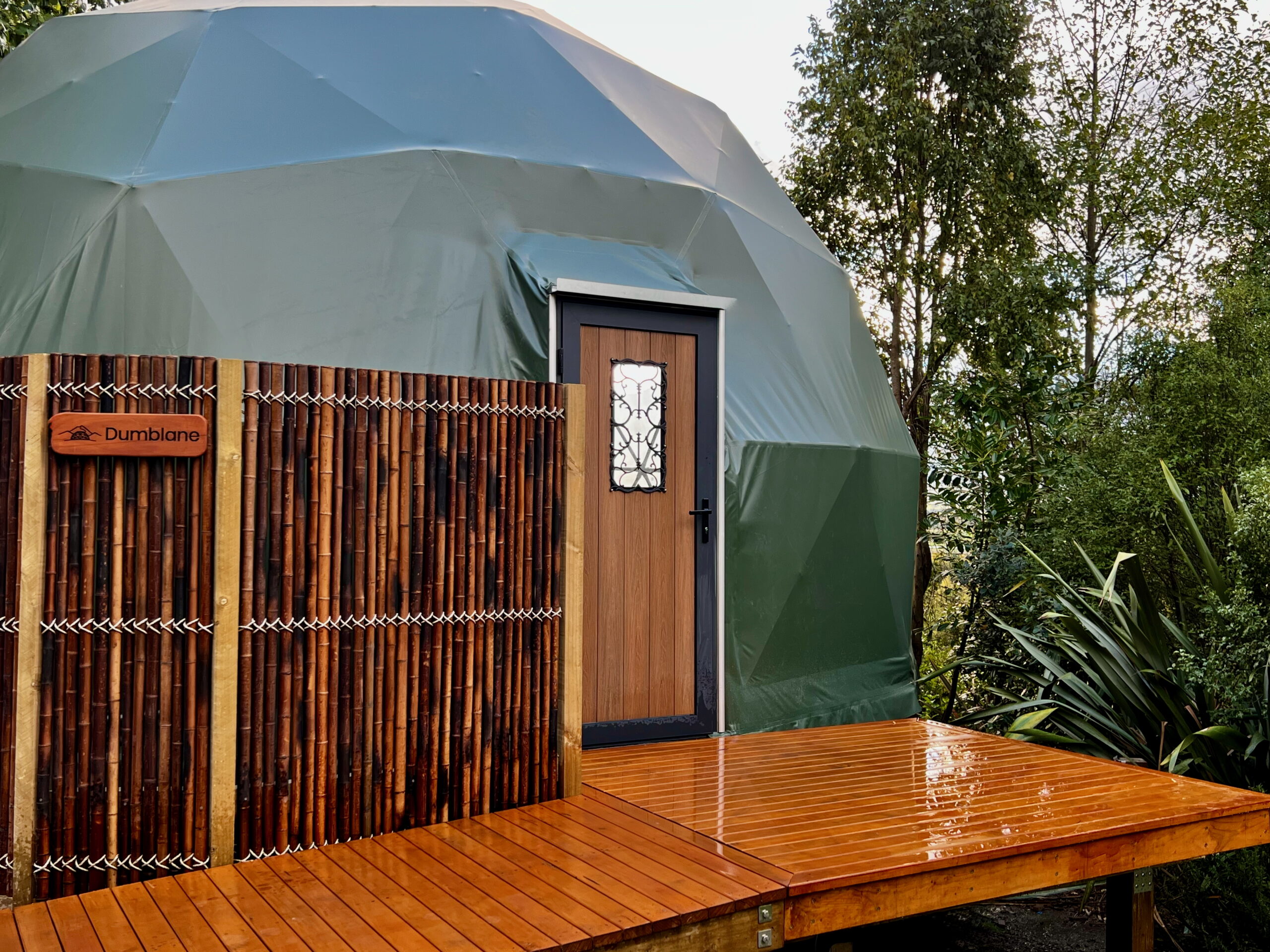 Dumblane GeoDome outside accessible entrance