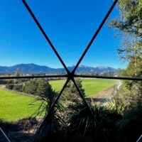 Balfour Geodome view across Hanmer basin