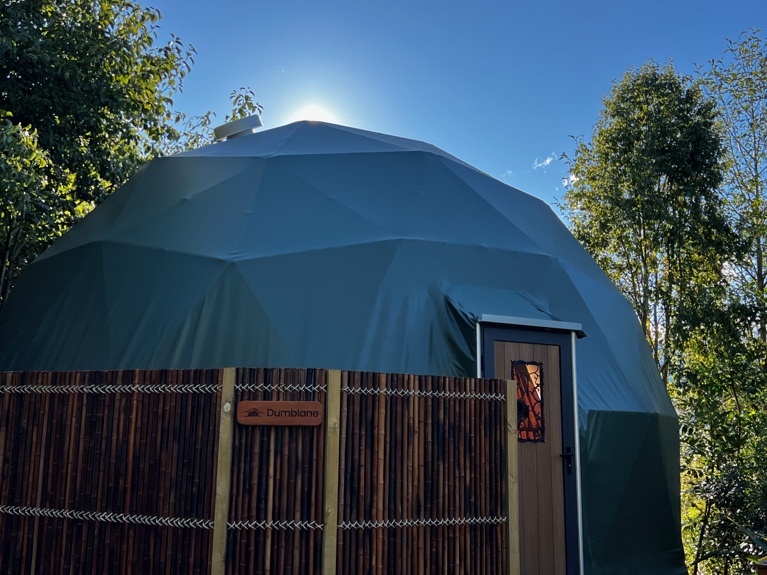 Dumblane Geodome outside front entrance