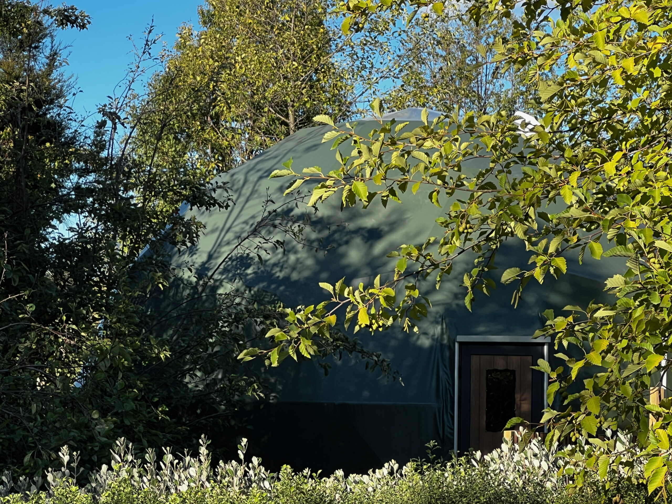 Balfour Geodome outside front entrance