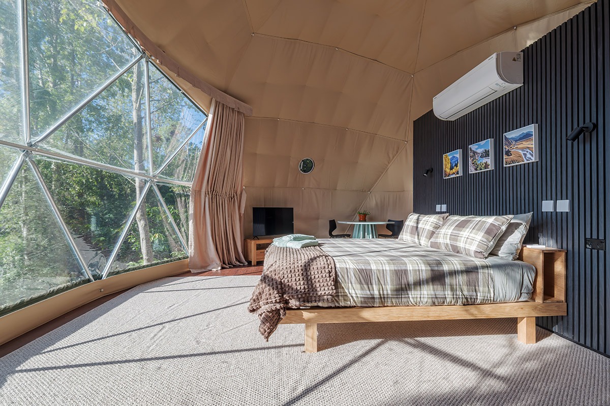 Balfour Geodome bedroom with king bed