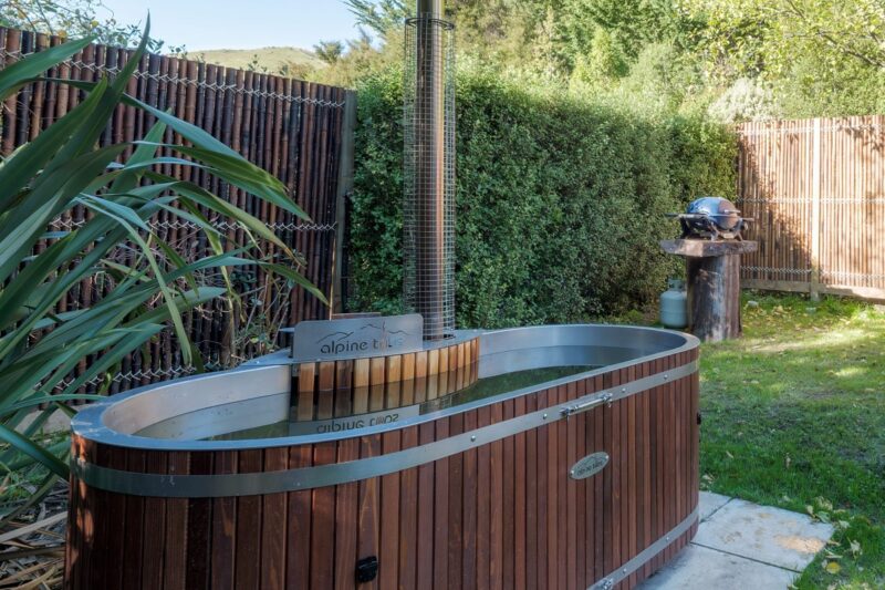 Dumblane Geodome wood fired hot tub
