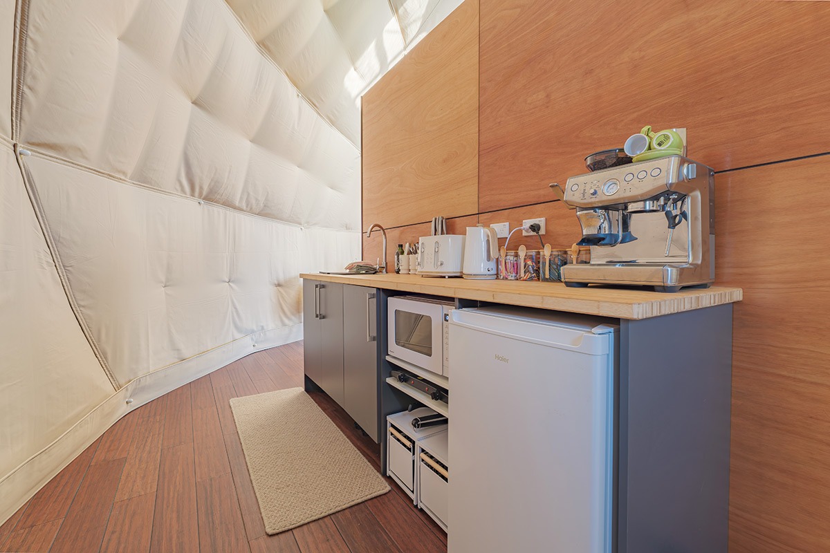 Dumblane Geodome kitchen underway